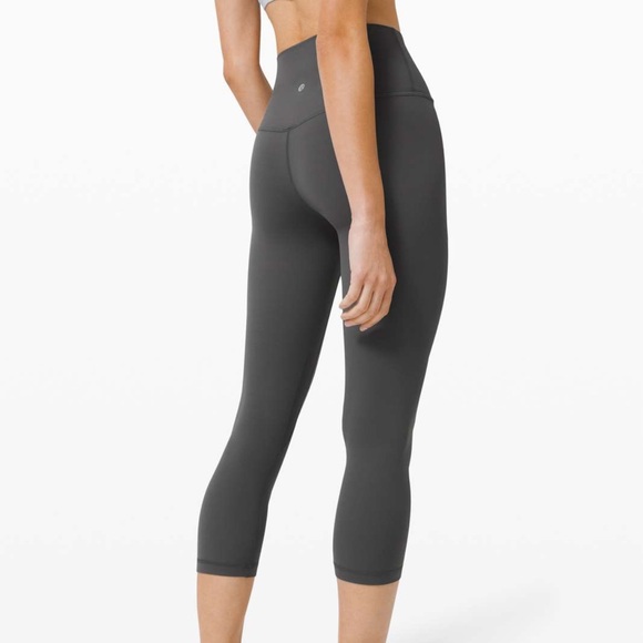 lululemon athletica Pants - lululemon Gray Align High-Rise Crop 21" leggings